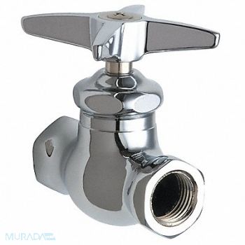 CHICAGO FAUCETS Multi-Turn Stop Straight 1/2 Inx1/2 In, 26Y299