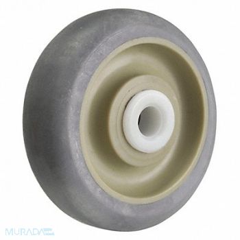 GRAINGER APPROVED Nonmark RBBR Tread Plastic Core Wheel, 26Y424