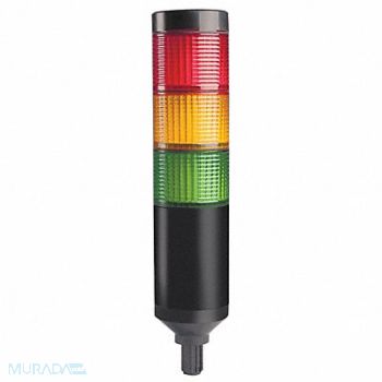 DAYTON Tower Light 56mm Steady Flash Red Ylw Gr, 26ZT29