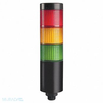 DAYTON Tower Light 56mm Steady Flash Red Ylw Gr, 26ZT36