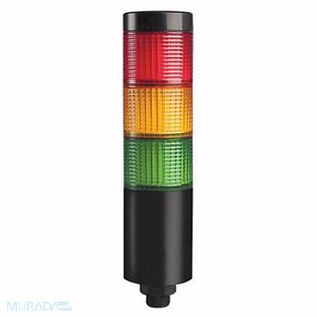 DAYTON Tower Light 56mm Steady Flash Red Ylw Gr, 26ZT42