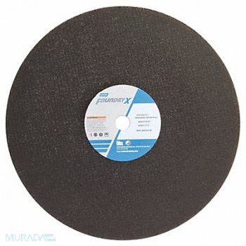 NORTON Cut-Off Wheel 16 in Dia ZA/AO 24G Black, 26ZW22