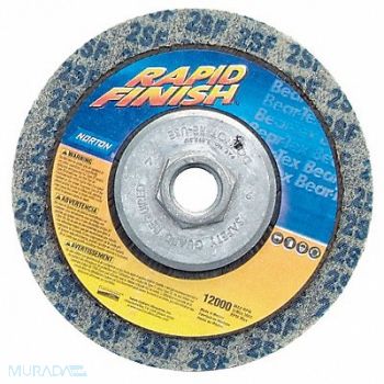 NORTON Non-Woven Dep Center Disc 4 1/2 in Dia, 26ZZ67