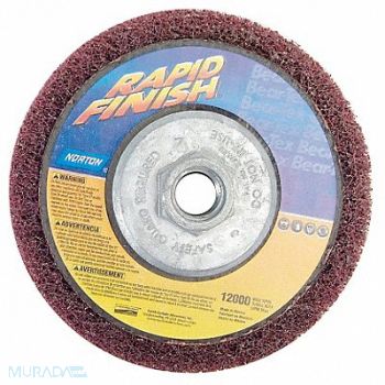 NORTON Non-Woven Dep Center Disc 4 1/2 in Dia, 26ZZ70