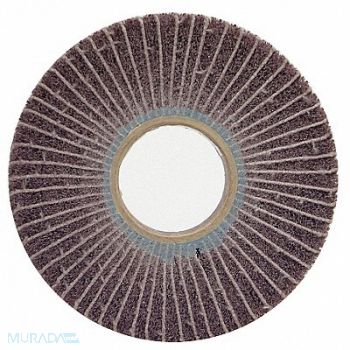 NORTON Flap Whl 6in.dia.x1in.W 120Grit AO PK4, 26ZZ74