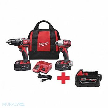 MILWAUKEE Cordless Combination Kit 2 Tools 18V DC, 270Y60