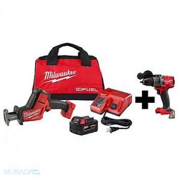 MILWAUKEE M18 Hackzall Kit w M18 1/2 Hammer Drill, 385XH4