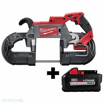MILWAUKEE M18 Band Saw + M18 XC8.0 Battery, 385XL6