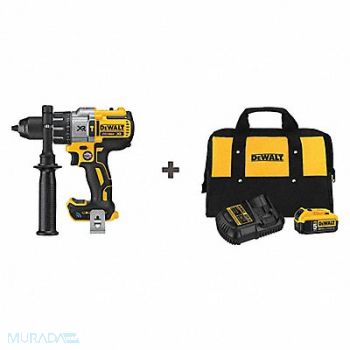 DEWALT Hammer Drill Kit 1/2 Chuck 20V Cordless, 349JL8