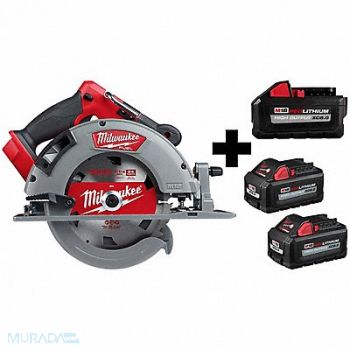 MILWAUKEE M18 7-1/4 Circ Saw M18 8.0 2PK M18 6.0, 388TD1