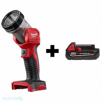 MILWAUKEE M18 Work Light M18 CP2.0 Battery, 385JM5