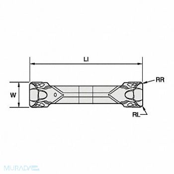 WIDIA Grooving/Parting Insert WMT-U-PT Carbide, 274DR2