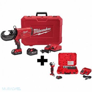 MILWAUKEE M18 750 MCM Crimper Kit + Cable Stripper, 388TE0