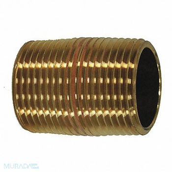 JONES STEPHENS Red Brass Pipe Nipple No Lead 1/2 xCLOSE, 280D28