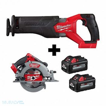 MILWAUKEE M18 SAWZALL M18 Circ Saw M18 2PK 6.0, 388TC4