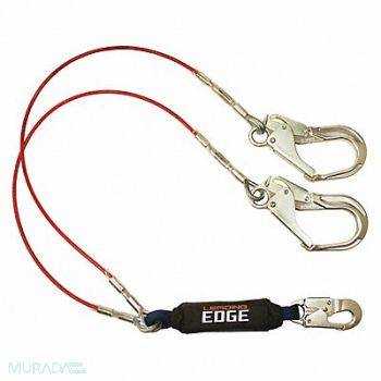 FALLTECH Shock-Absorbing Lanyard Fixed Length, 283KP5