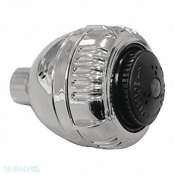 JONES STEPHENS Massage Shower Head Adj Plastic, 284G11