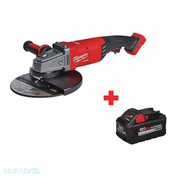 MILWAUKEE Cordless Angle Grinder w/Battery, 285MM5