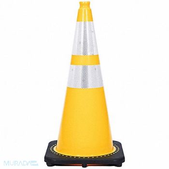 GRAINGER APPROVED Traffic Cone 7 lb Yellow Cone Color, 53WN64