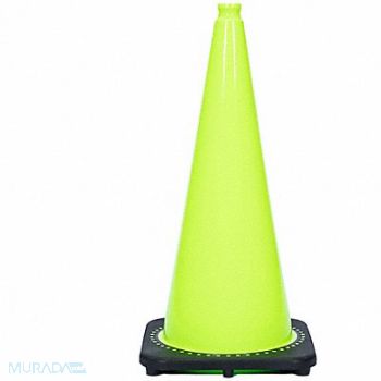 GRAINGER APPROVED Traffic Cone 7 lb Lime Cone Color, 53WN61