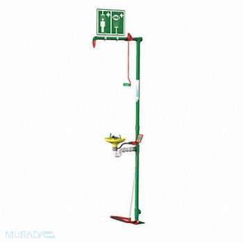 HUGHES SAFETY Combination Shower Floor Mount Galv, 287T67