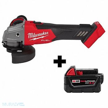 MILWAUKEE M18 4-1/2 /5 Grinder XC5.0 Bat Pack, 382YR8
