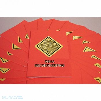 MARCOM Book/Booklet OSHA Recordkeeping PK15, 28AC58