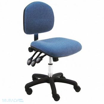 BENCHPRO Task Chair Fabric Blue 17 to 22 Seat Ht, 28AD53