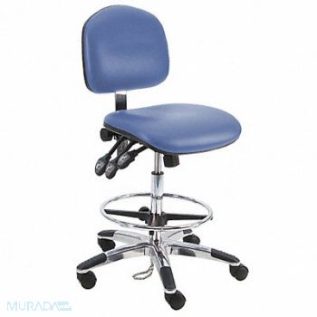 BENCHPRO Ergonomic Chair Vinyl Blue, 28AD70