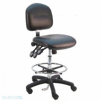 BENCHPRO Ergonomic Chair Vinyl Black, 28AD94