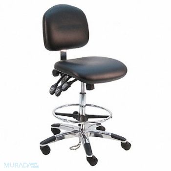 BENCHPRO Ergonomic Chair Vinyl Black, 28AE07