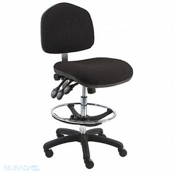 BENCHPRO Task Chair Fabric Black 21-31 Seat Ht, 28AE09