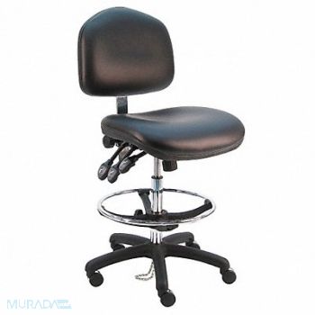 BENCHPRO Ergonomic Chair Vinyl Black, 28AE13