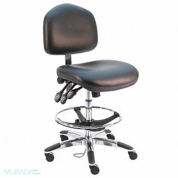 BENCHPRO Ergonomic Chair Vinyl Black, 28AE25