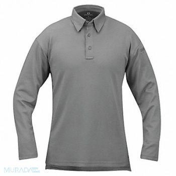 PROPPER Tactical Polo 2XL Long Sleeve Gray, 28AM60