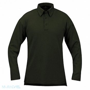 PROPPER Tactical Polo 2XL Long Sleeve Green, 28AM87