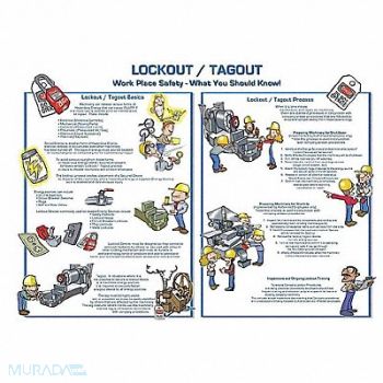 ZING Safety Poster 18 in x 24 in Plastic, 28AV73