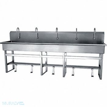 SANI-LAV SaniLav Wash Sta Rect 97inx16-1/2inx8in, 28DV86