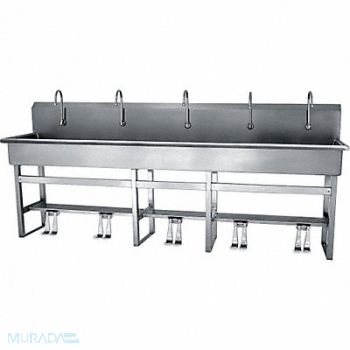 SANI-LAV SaniLav Wash Sta Rect 97inx16-1/2inx8in, 28DV87