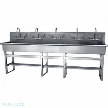 SANI-LAV SaniLav Wash Sta Rect 97inx16-1/2inx8in, 28DV88