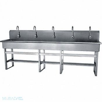 SANI-LAV SaniLav Wash Sta Rect 97inx16-1/2inx8in, 28DV89