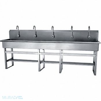 SANI-LAV SaniLav Wash Sta Rect 97inx16-1/2inx8in, 28DV90