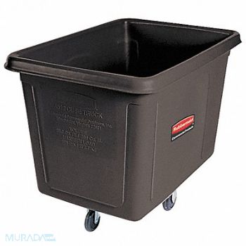 RUBBERMAID COMMERCIAL PRODUCTS Cube Truck HDPE Black 20.0 cu ft., 5Z207