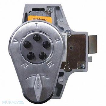 SIMPLEX Push Buttom Latch Lock Satin Chrome, 28XT98