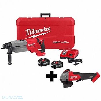 MILWAUKEE M18 1-1/4 SDS + M18 Braking Grinder, 388TA4