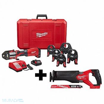 MILWAUKEE M18 Press Tool. M18 Saw.9 7TPI TORCH, 382YT9