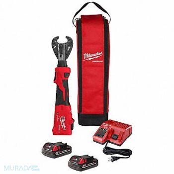 MILWAUKEE Cordless Crimping Tool Kit Scissor, 61UU66