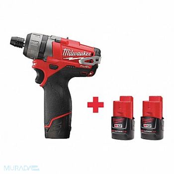 MILWAUKEE Screwdriver Cordless 12V DC 500 RPM, 299V34