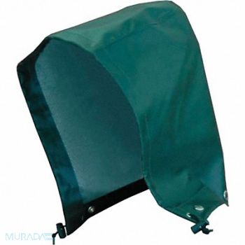 VIKING Rain Hood Green Snaps Polyester/PVC, 29AD32