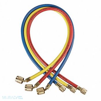 YELLOW JACKET Manifold Hose Set 36 In Red Yellow Blue, 29AU31